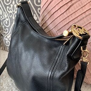 Michael Kors Black Leather Cross Body bag.